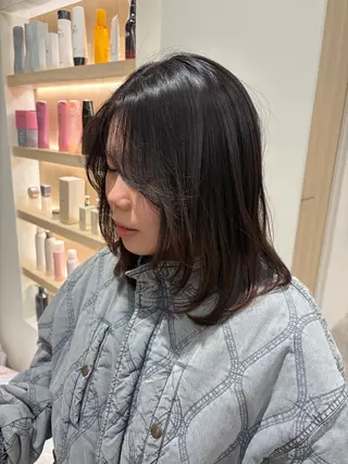 ミディアム Un ami shibuya所属・平居 舞白のヘアスタイル