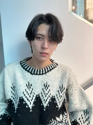 ショート パーマ メンズ hair&eye🎀 /momoKaのヘアスタイル