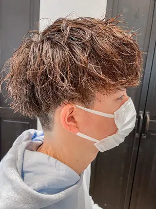 ショート パーマ メンズ amie高崎所属・高崎メンズパーマ 髪質改善TAKEのヘアスタイル