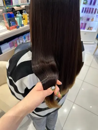 ロング クロスパーマ/うる艶 カラー/Kurumiのヘアスタイル