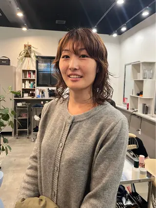 ミディアム パーマ dogstar小林諒 レイヤー/パーマのヘアスタイル