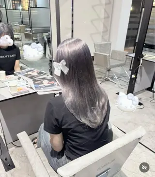 セミロング yui/色気カラー /コテ巻き風パーマのヘアスタイル