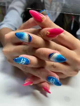 セミロング ネイル nail yukkoのネイルデザイン
