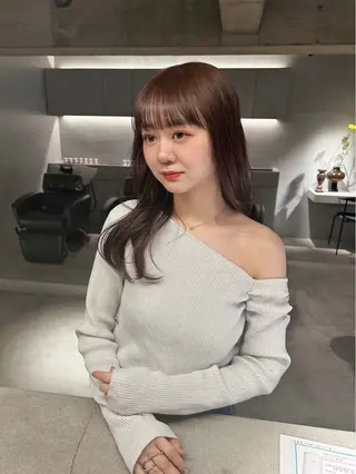 ロング 加古 遥のヘアスタイル