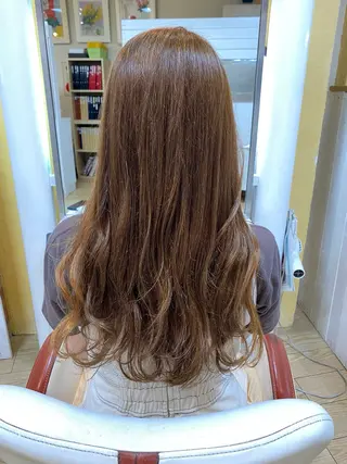 ロング カラー パーマ ヘアアレンジ 岩谷 美香のヘアスタイル