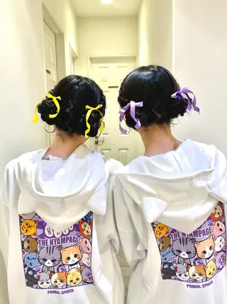 ヘアアレンジ ハイトーンカラー/ 長さだし🐇きょうかのヘアスタイル