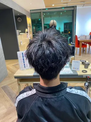 メンズ メンズ特化/フェザー /パーマ/伊勢元のヘアスタイル