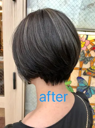 ショート カラー Carina所属・セン北徒歩５分 キシタクのヘアスタイル