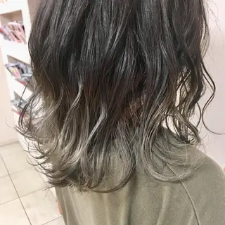 セミロング カラー ヘアアレンジ 【Sweep】おじま のぞみのヘアスタイル