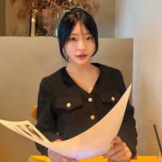 セミロング 韓国ヘア🍒渡辺 咲🍒のヘアスタイル