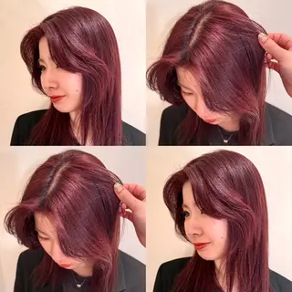 ミディアム カラー 松本優香/ボブ/ダ ブルカラー/髪質改善のヘアスタイル