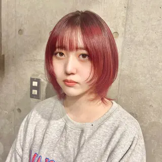 ミディアム カラー 藤澤 夏実/インナーカラーのヘアスタイル