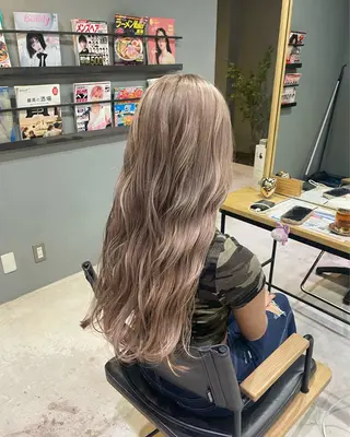 ロング カラー 透明感/艶髪カラー/ 韓国/rinaのヘアスタイル