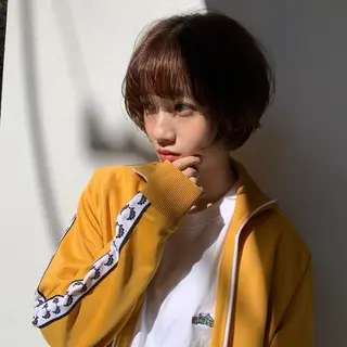 ショート Ririkoボブ 透明感カラー🤍のヘアスタイル