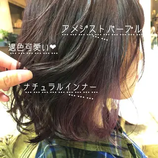ミディアム RUKA 美容院×ネイリストのヘアスタイル