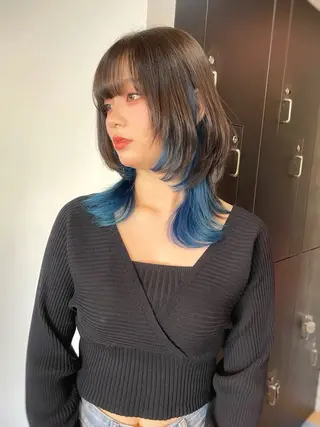 ミディアム 横山 奈央のヘアスタイル