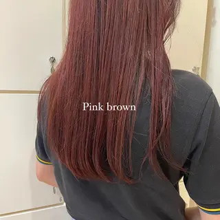 カラー mao♡ベージュ/ 顔周りカットのヘアスタイル