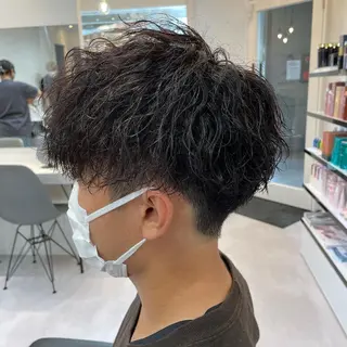 ショート 髪質改善× ハイライト溝江のヘアスタイル