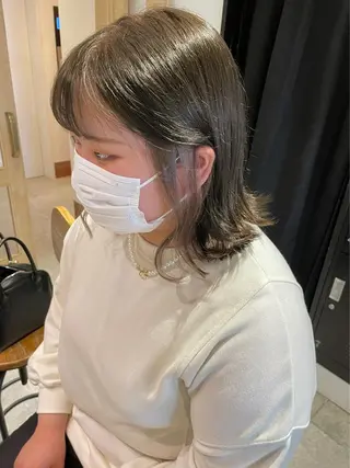ミディアム カラー newi梅田🫧韓国 ヘア🫧sakiのヘアスタイル