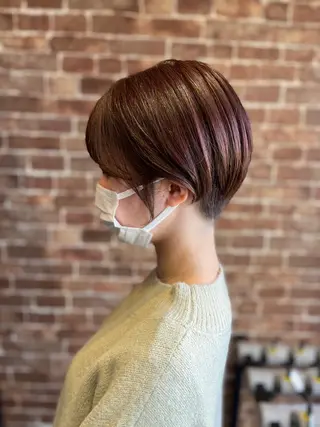 ショート カラー パーマ ヘアアレンジ メンズ キッズ ネイル マツエク・マツパ アイブロウ times salon名駅所属・久木原 ゆりのヘアスタイル