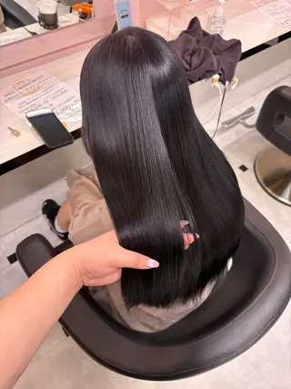 ロング カラー 透明感ベージュカラー 🪞上野🪞AIのヘアスタイル