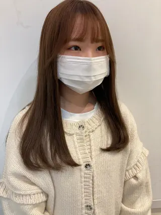 ロング カラー 綿貫 美香のヘアスタイル