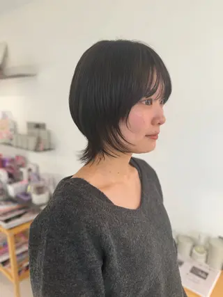 ショート カラー 安永 涼のヘアスタイル