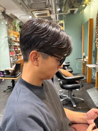 パーマ メンズ オーガニックカラー/ 表参道/ルカのヘアスタイル