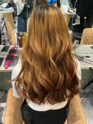 ロング MASHU韓国ヘア/ レイヤー/透明感カラのヘアスタイル