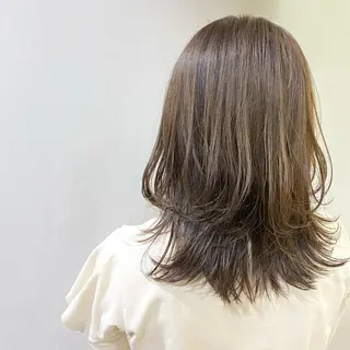 ミディアム カラー ボブ/パーマ ミヒラケイタのヘアスタイル