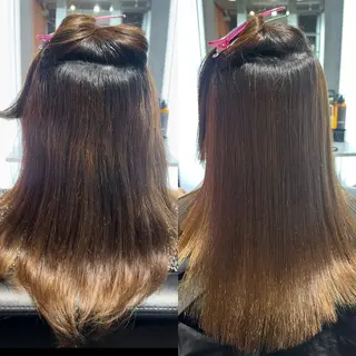 ロング LINDOTOKYO梅田所属・酸性ストレート 髪質改善大槻勇樹のヘアスタイル