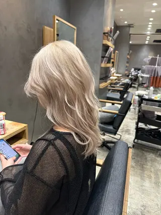 セミロング 上村 颯のヘアスタイル