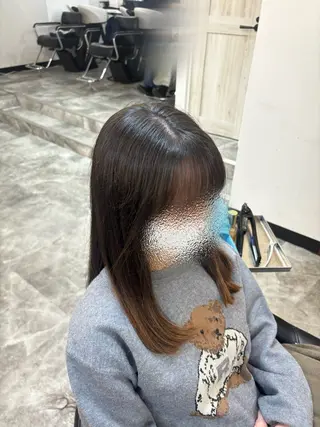 ミディアム 🌙透明感カラー／ 丁寧施術｜松本のヘアスタイル