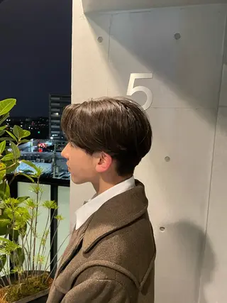 メンズ 抜け感ハイトーン/ ボブ/Ririnaのヘアスタイル