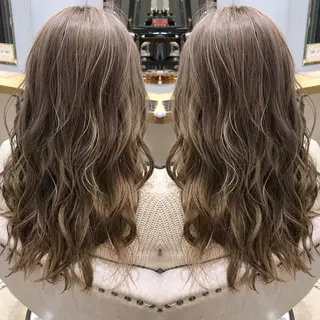 セミロング カラー Livnaリヴナ立川所属・レイヤー/ハイライト /立川/赤池宏隆のヘアスタイル