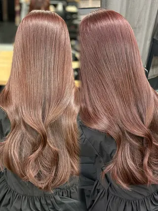 ロング 女性らしいモテヘア 韓国ヘアhikariのヘアスタイル