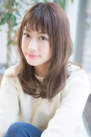 セミロング カラー パーマ マツエク・マツパ 髪質改善サロン Liko🌟のヘアスタイル