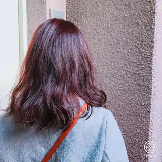 ミディアム カラー 渋谷宮益坂 omoのヘアスタイル