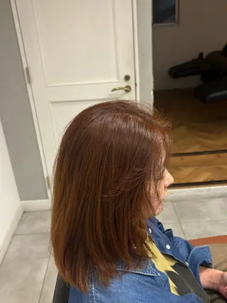 セミロング カラー Infinity新富町店所属・日野 鈴のヘアスタイル