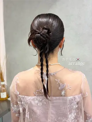 ヘアアレンジ monaヘアアレンジ 🎀/お呼ばれのヘアスタイル