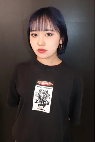 ミディアム カラー ヘアアレンジ @kyoniyy KYONIのヘアスタイル