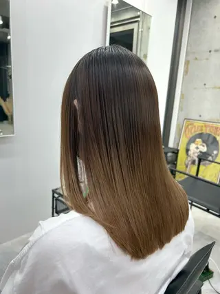 セミロング 髪質改善/艶カラー/ 渋谷  RISA💛のヘアスタイル