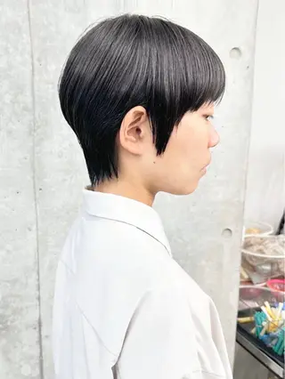 ショート 小顔ボブ/お悩み解決 /ボブパーマ/とういのヘアスタイル