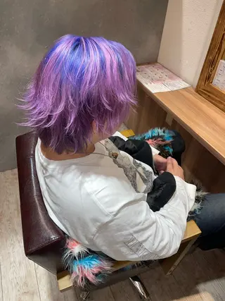カラー 派手髪推し活美容師 つや。のヘアスタイル