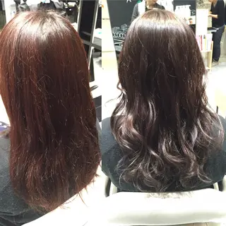 ミディアム セミロング ロング カラー Re:ta KANZOのヘアスタイル