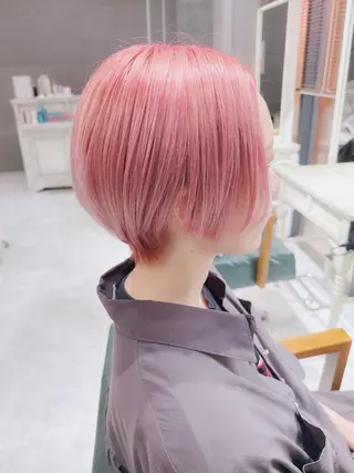 ショート ヘアアレンジ カラー Days 透明感カラーのヘアスタイル