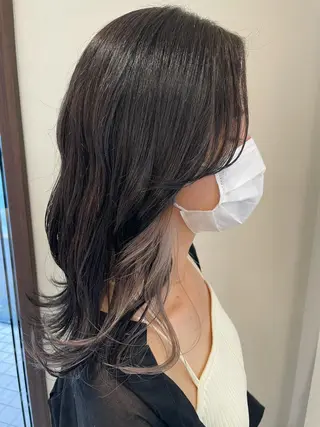 セミロング 韓国風ヘア♡ runaのヘアスタイル