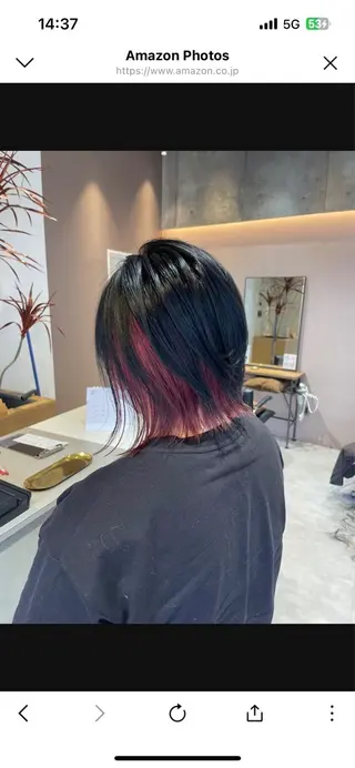 セミロング カラー ✨艶髪職人艶カラー✨ 中本輝人のヘアスタイル