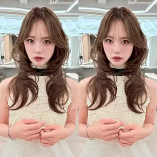 ロング mina/さいたま市 縮毛矯正/韓国ヘアのヘアスタイル