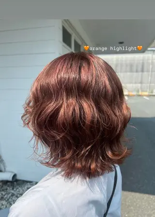 ミディアム カラー LiTA 友田未来のヘアスタイル